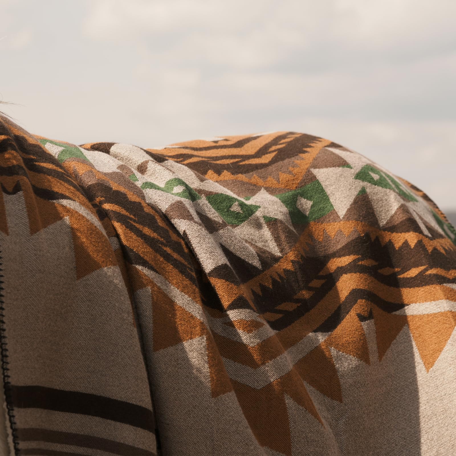 HORIMOTE HOME Aztec Sherpa Fleece Throw Blanket- Ultra-Soft Cosy Sofa Throws for Camping & Outdoor &Garden - Image 4