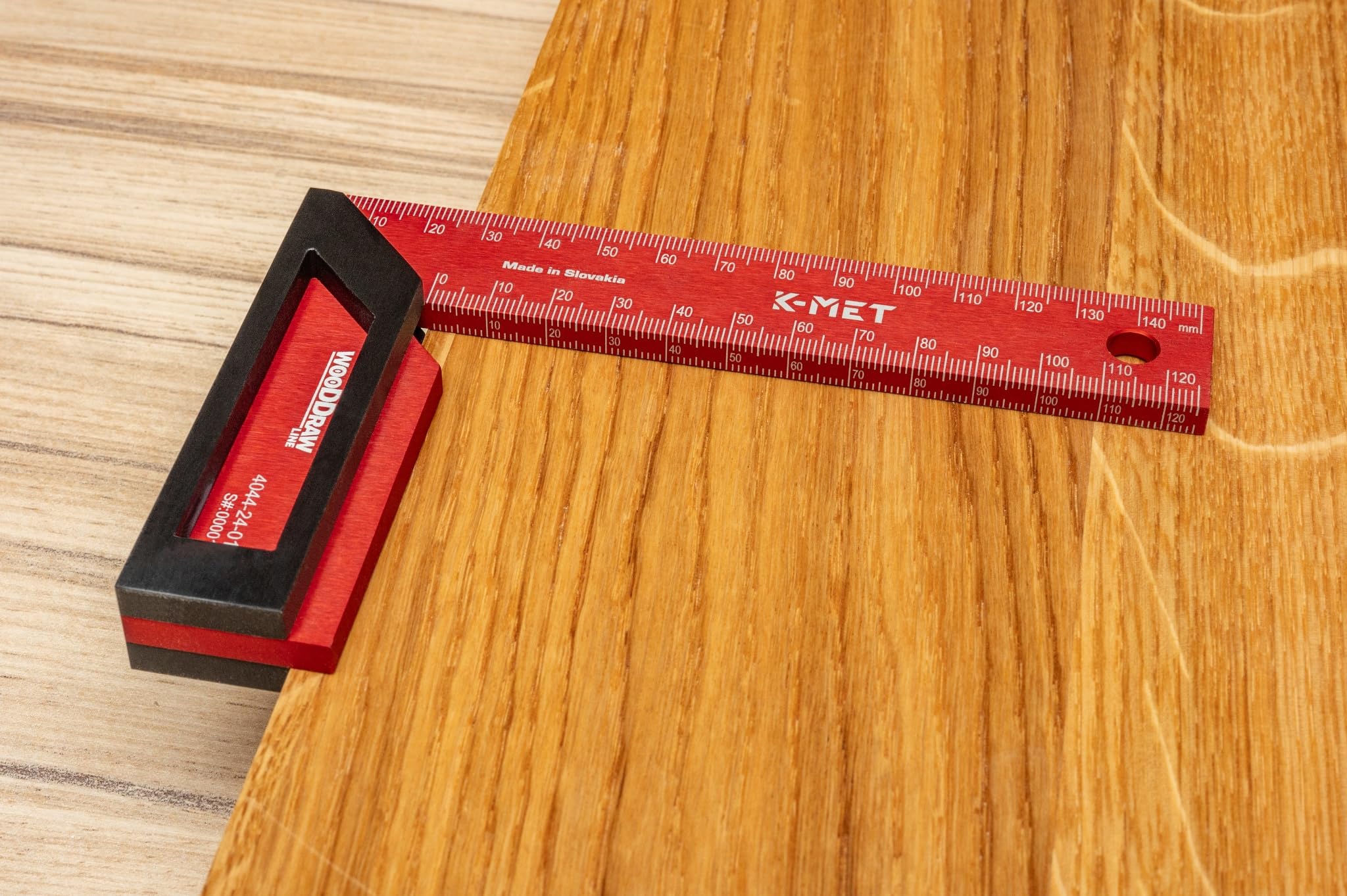 K-MET WooDDraw - Squadra da falegname, 150 x 100 mm