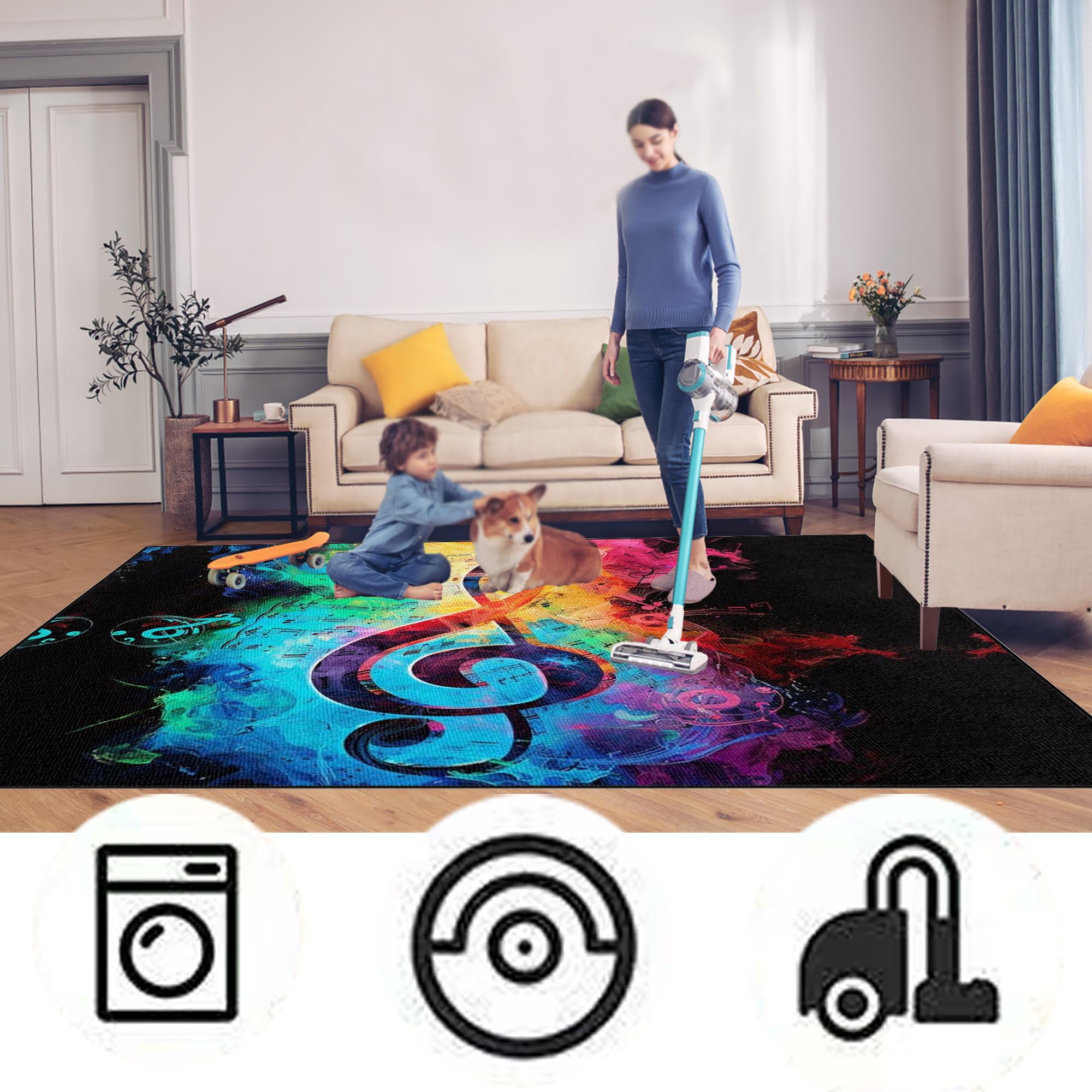 Tappeti Batteria Acustica Tappeto Batteria Elettronica Antiscivolo Tappeto A Tamburo Insonorizzante per Grancassa Rullante E Altri Componenti del Set di Tappetini Tappetino Insonorizzato 210 x 180 cm
