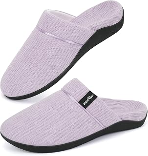 ERGOfoot Womens Orthopedic Slippers with Arch Support, Slip On