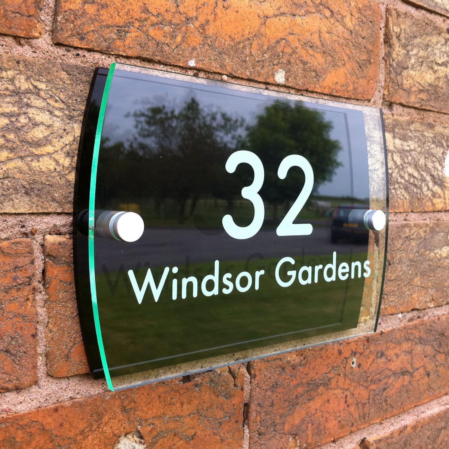 Made to Order House Sign Plaque Choice of Lettering Style and Colour Personalised House Number Address Sign 2 Part Acrylic Street Name