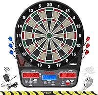 Viper 850 Electronic Dartboard - Regulation Size, 50 Games, 470 Variations, Ultra-Bright LED Display, Durable Nylon Segments, 6 Darts Included