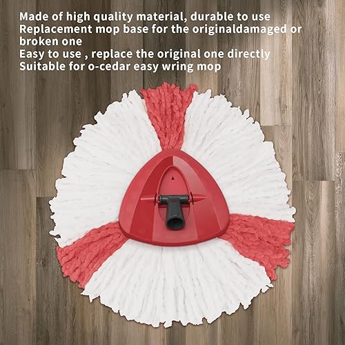 Miniatura 8 de Base de repuesto para mopa giratoria compatible con el sistema de 1 tanque Ocedar EasyWring, cabezales de fregona giratorios, base de repuesto