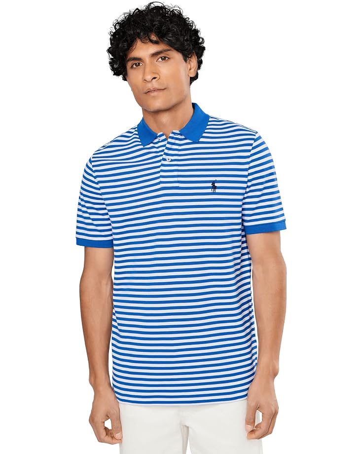 Polo Ralph Lauren Classic Fit Striped Mesh Polo Shirt - Main View