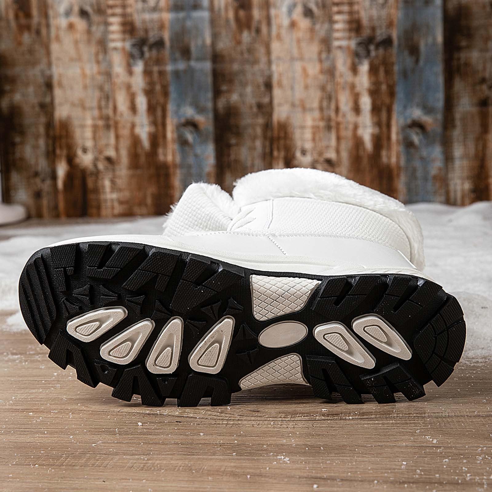 Stivaletti Pioggia Bambino 2026 Stivali Invernali da Esterno con Pile Ispessito, Scarpe Calde, Scarponi Sci Donna Scarponcini Uomo