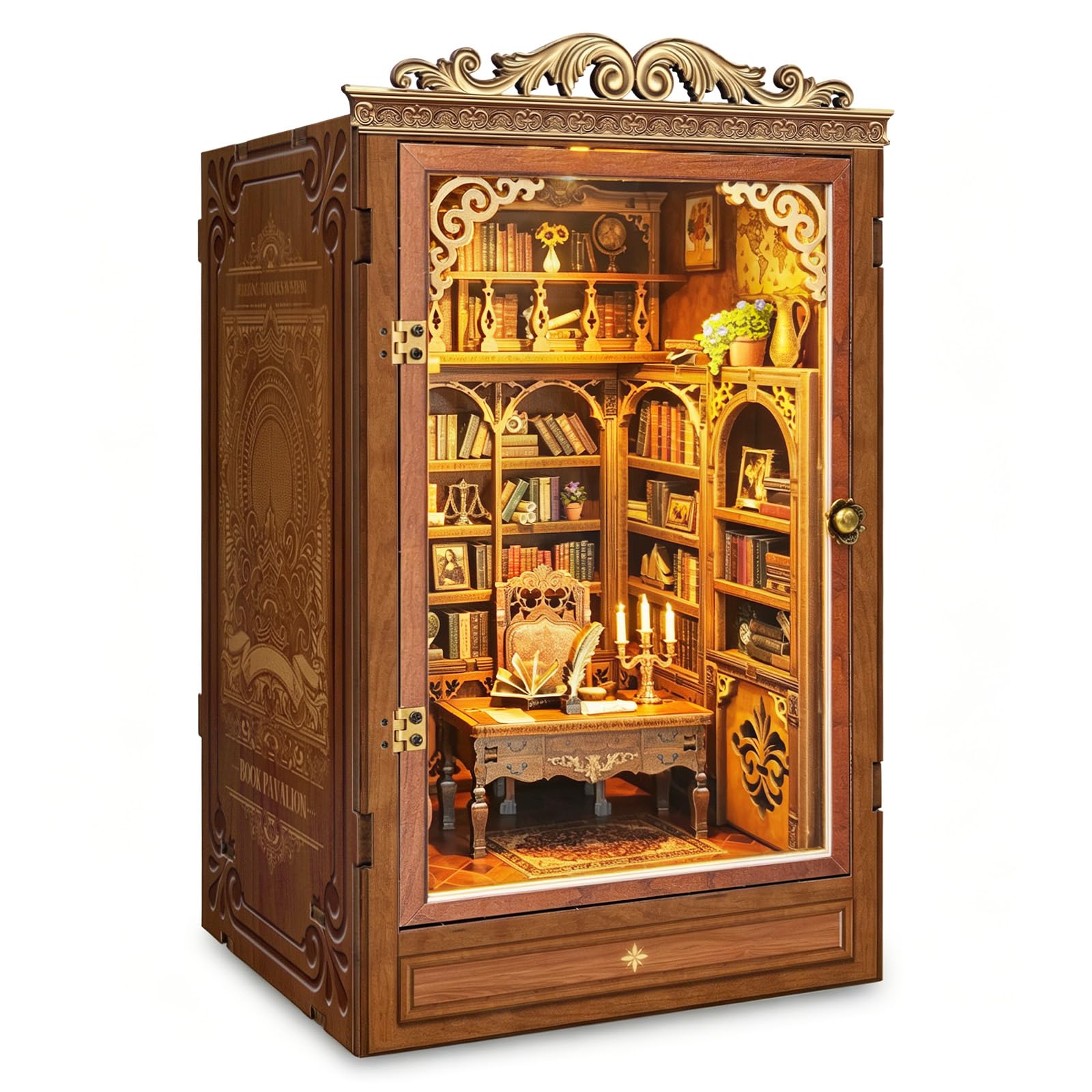 Time Book House Book Nook Kit with LED Lights