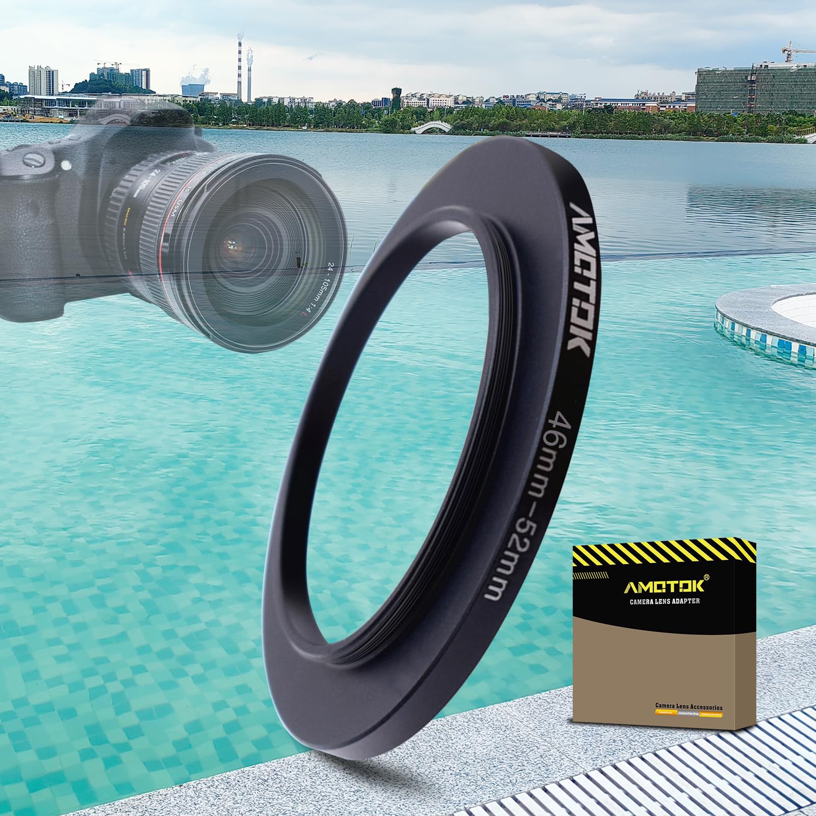 72mm Lens to 52mm Camera Lens Adapter,72mm to 52mm Filter Step-Down Ring Adapter Ring,Compatible All 52mm Filter Accessory — view 65