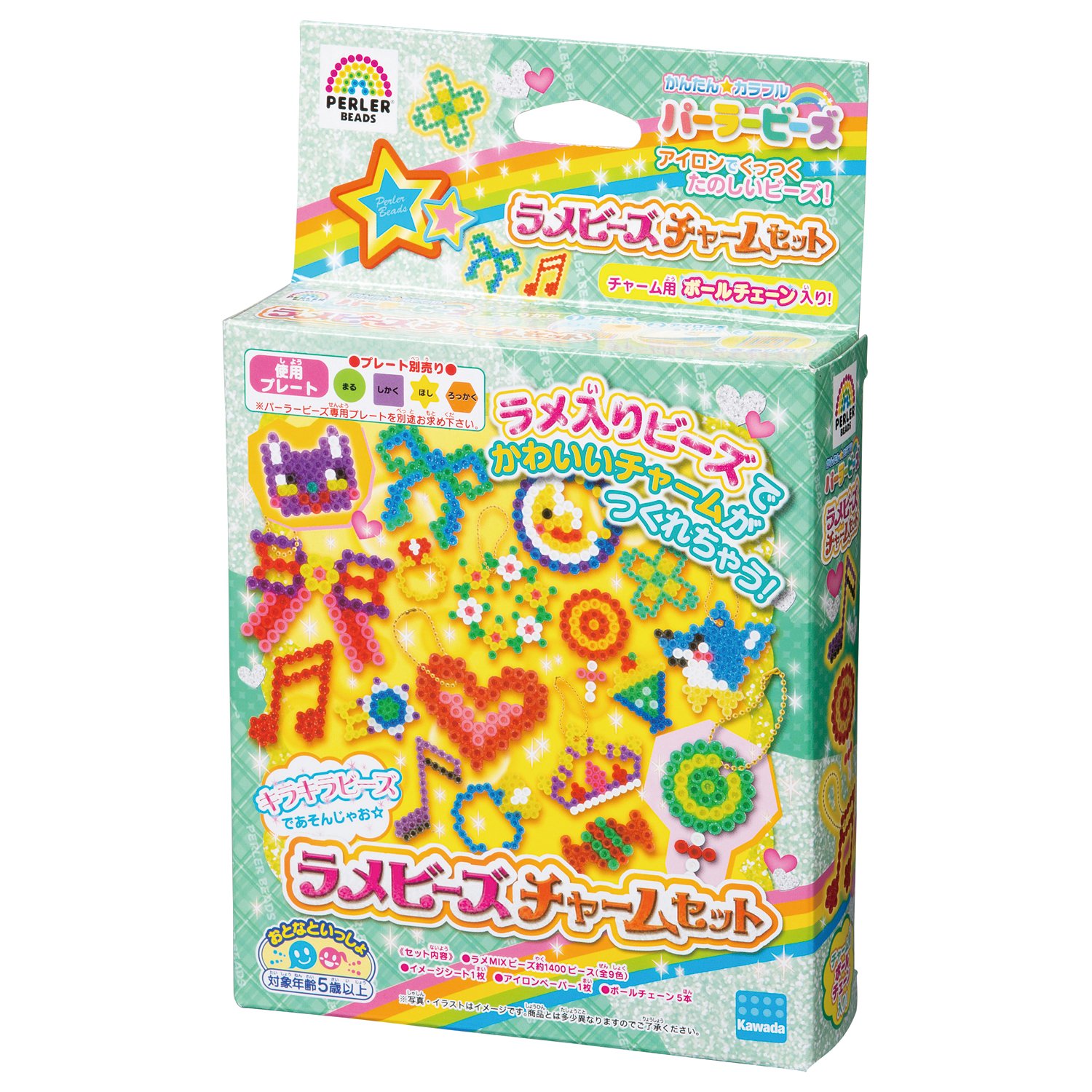Amazon.co.jp: カワダ(Kawada) パーラービーズ ラメビーズチャーム
