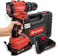 Parafusadeira Furadeira e Parafusadeira Brushless Parafusadeira e Furadeira Kit Parafusadeira 36V Com Impacto Profissional 1750r/min 65N.m Com 2 Bateria