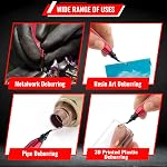 AFA Tooling - Kit d'outils pour l'ébavurage avec 11 HSS Lames et contre-puce Amortisseur à main, outil de suppression de la tête pivotante Burr for Métal, Plastique, Tuyau en cuivre, PVC, Débourrage du trou, 3D Impression