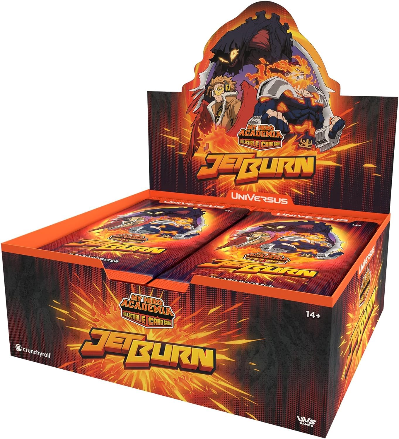 Amazon.com: My Hero Academia Collectible Card Game Set 6: Jet Burn Booster  Display : Toys & Games