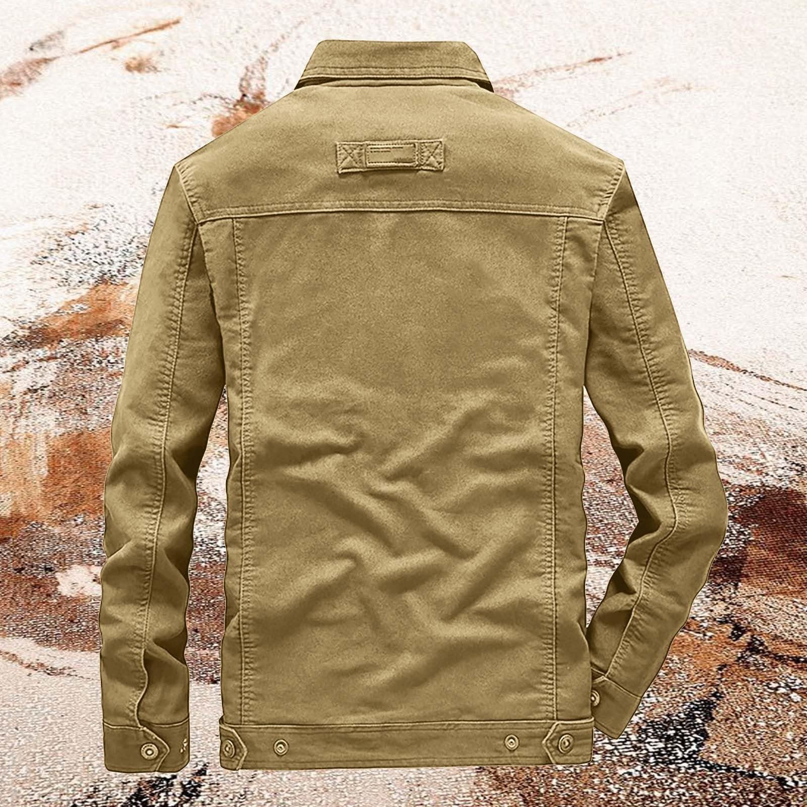 Giacca estiva da uomo per attività all'aria aperta, per escursionismo, jeans tattici, giacca cargo, giacca in denim, giacca per il tempo libero, vintage, classica, giacca da trekking, giacca