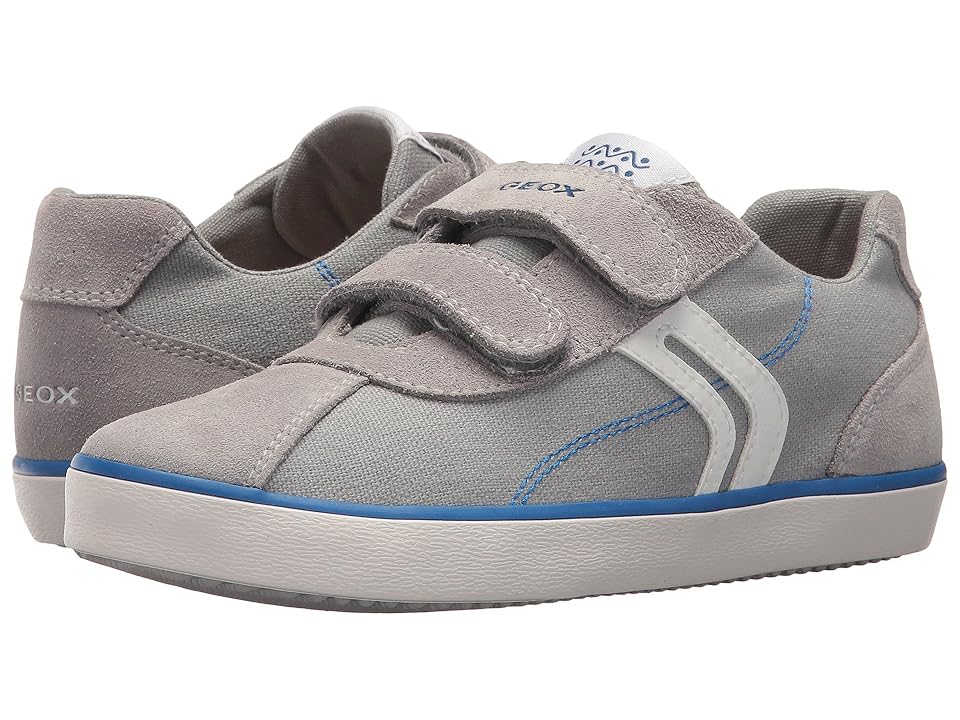 

Geox Kids Kilwi 12 (Little Kid/Big Kid) (Grey/Royal) Boy's Shoes