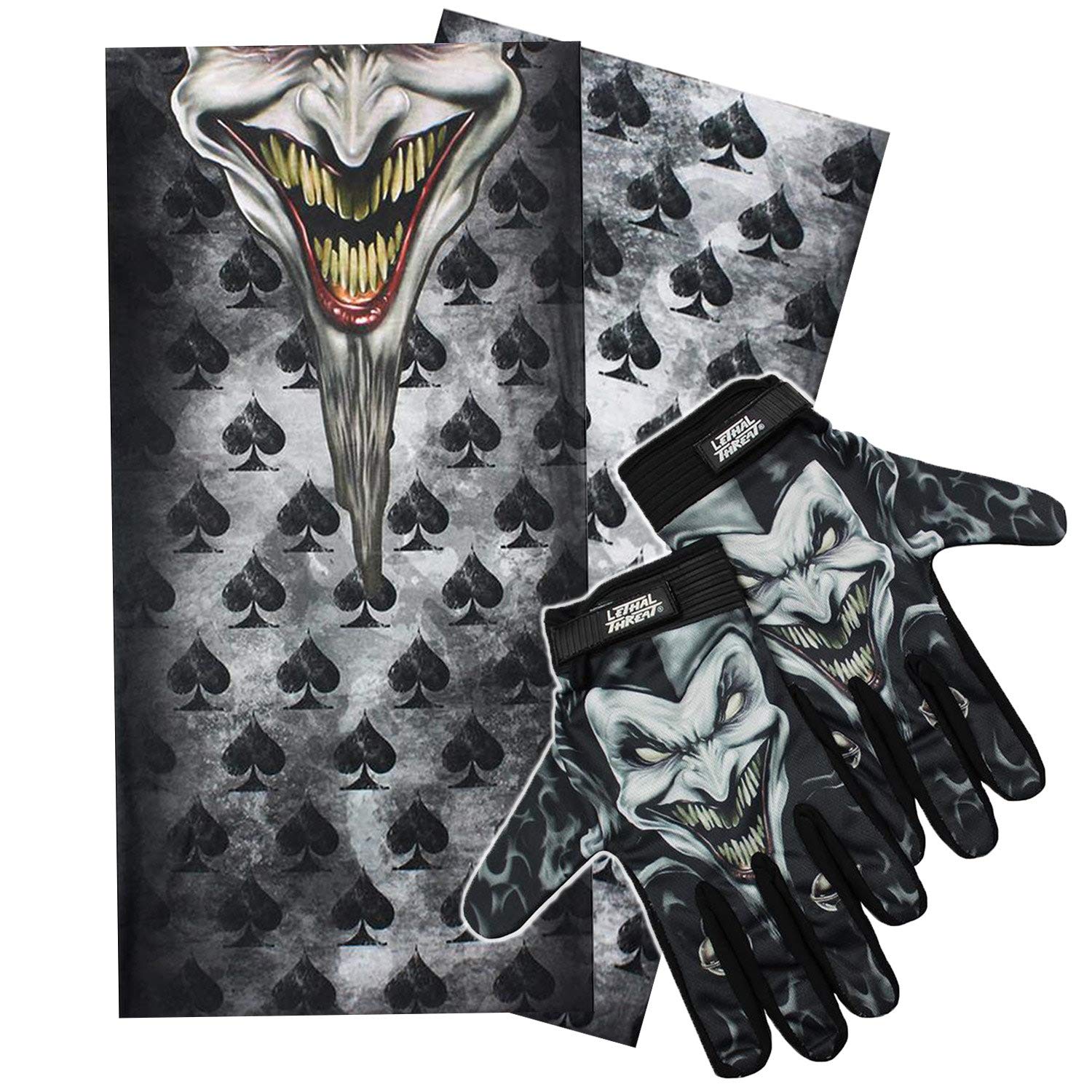 Jester Glove/Face Mask Bundle XX-Large White/Black