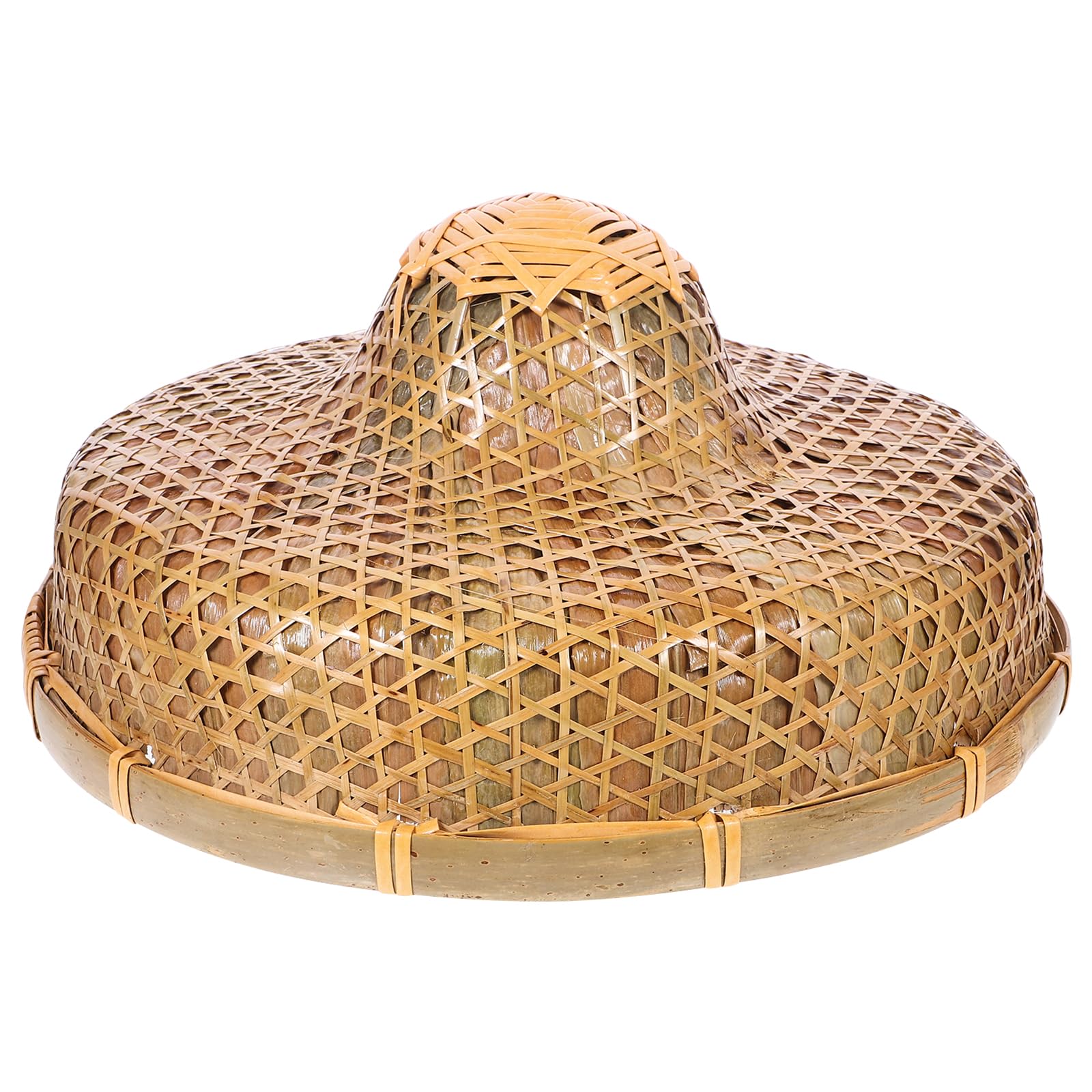 Cappello in Bambù Intrecciato per Giardinaggio e Feste, 36, 5cm