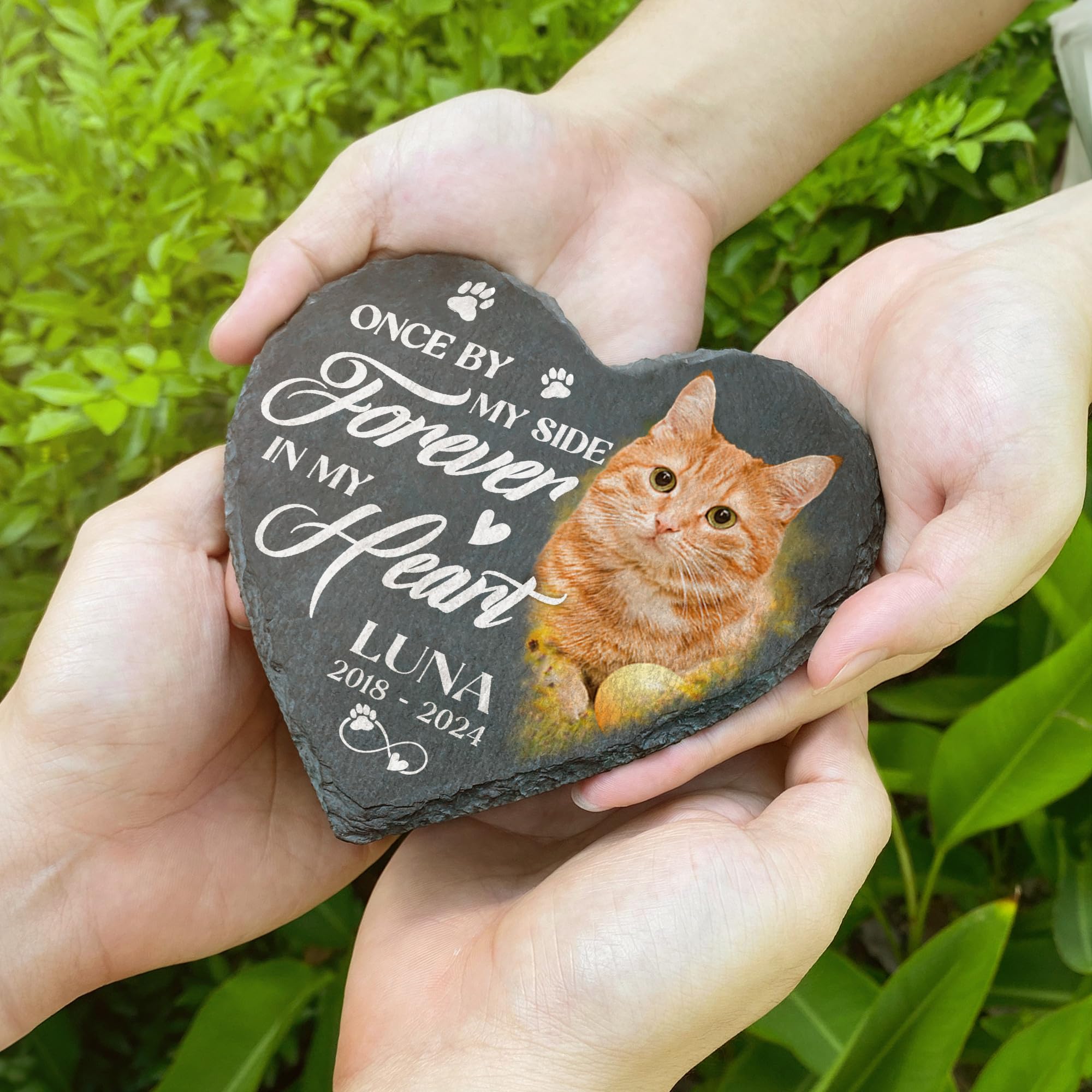 Personalized Cat Memorial Stones Outdoor, Gravestones for Cats, Cat Remembrance Gifts, Cat Loss Sympathy Gift, Pet Memorial Stone for Loss of Cat, Pet Memorial Stones, ?Cat in Loving Memory Stone