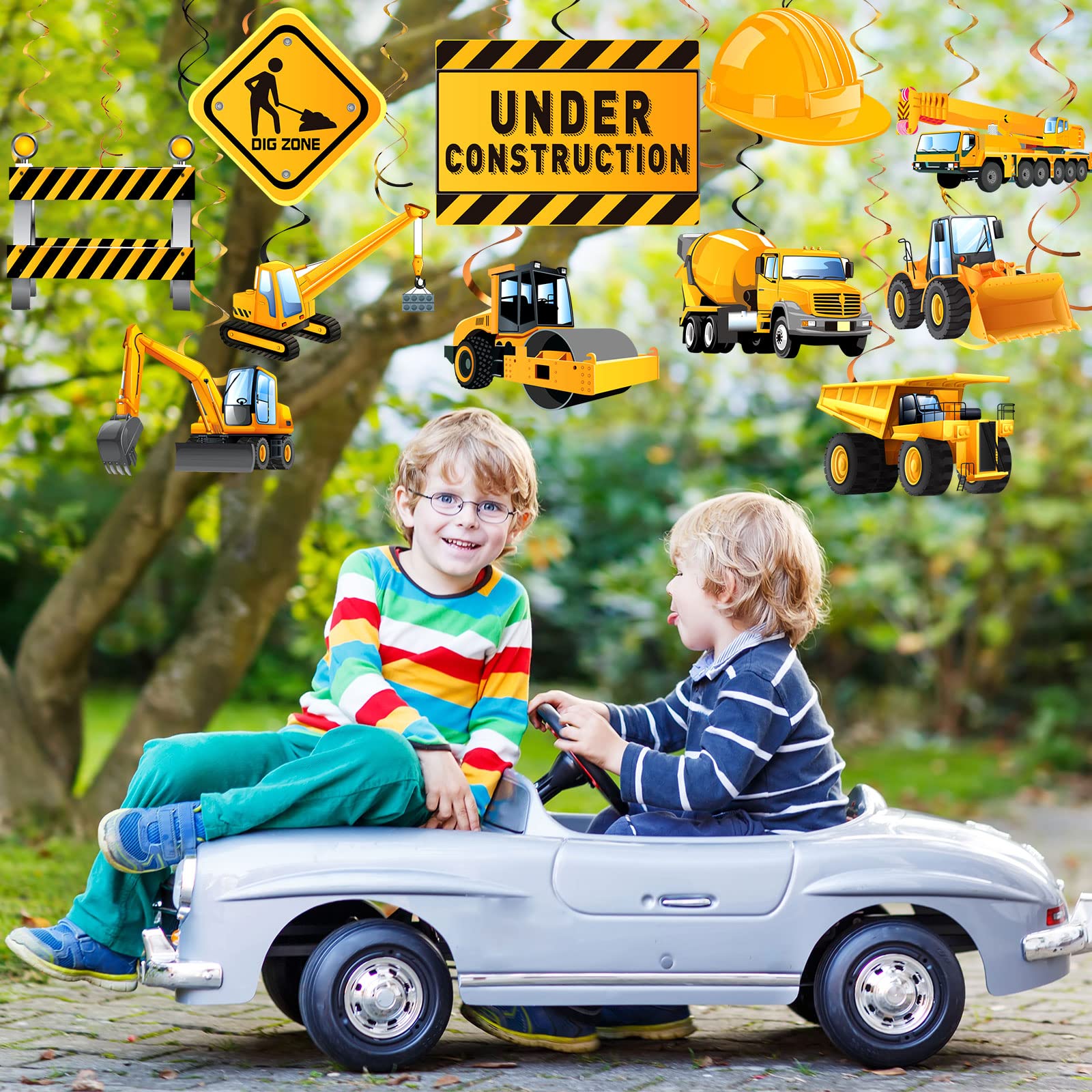 Aazon.co: Hottog 16 Pieces Construction Birthday Party Supplies Construction Theed Zone Party - View #11