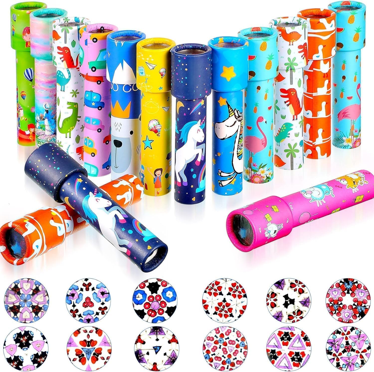 Beyondluv Party Favors For Kids Kaliedoscope-12Pcs Return Gifts For Birthday Party Kids| Party Favours Bulk Gifts For Kids| Mini Toys Birthday Giveaways|Small Gifts Party Favors| Goodie Bags Pinata