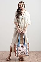 Vista 3 de Maison d' Hermine - Bolsa de lona de algodón reutilizable para mujeres, con asa para el hombro, bolsas a granel para compras y viajes