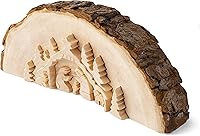 Vista 2 de Forest Decor Juego de Belén de madera, figuras religiosas decorativas, decoraciones de mesa de Navidad, decoración cristiana rústica hecha a mano