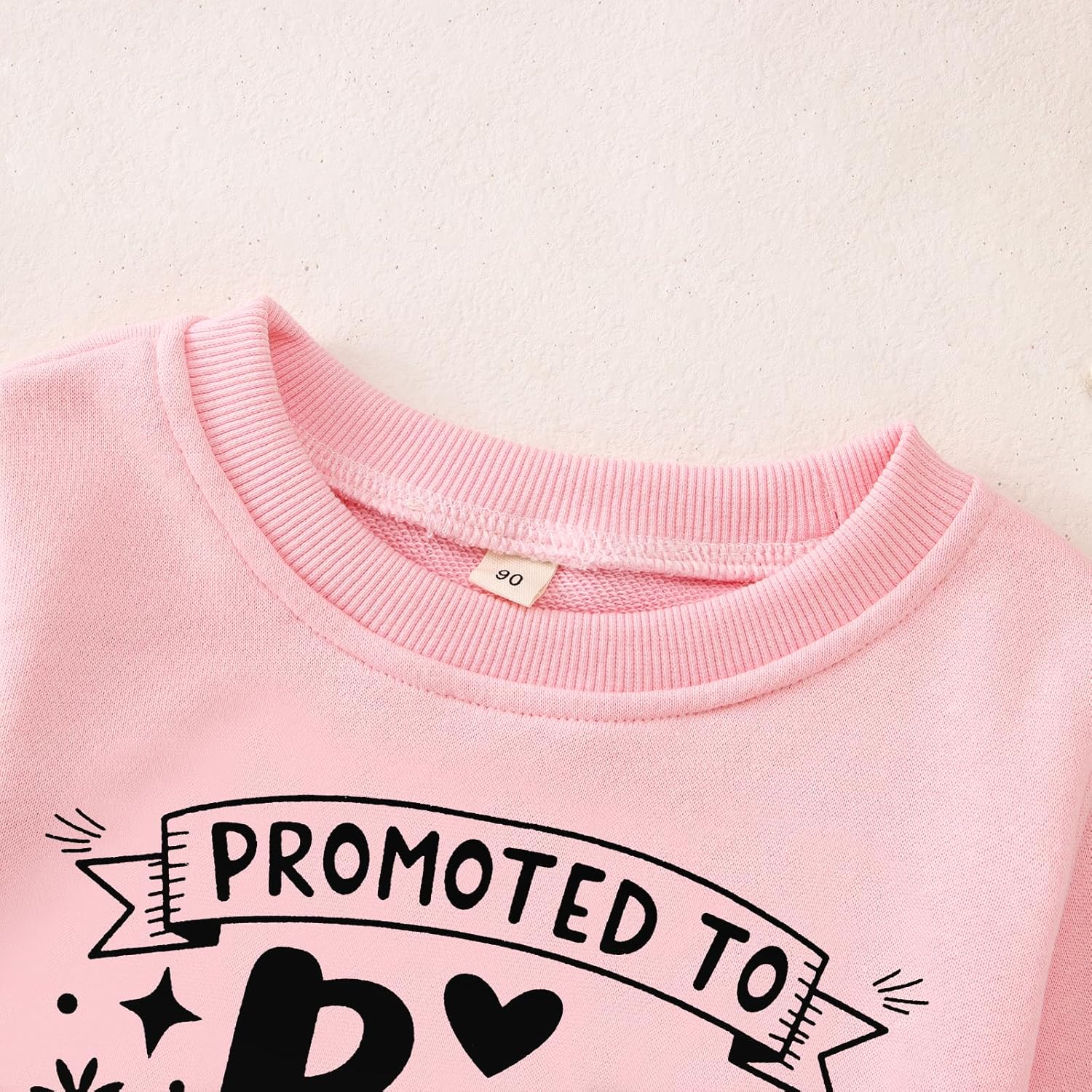 Promoted to Big Sister Sweatshirt Toddler Girl Announcement Shirt Big Sis Crewneck Pullover Long Sleeve Fall Tops - Image 6
