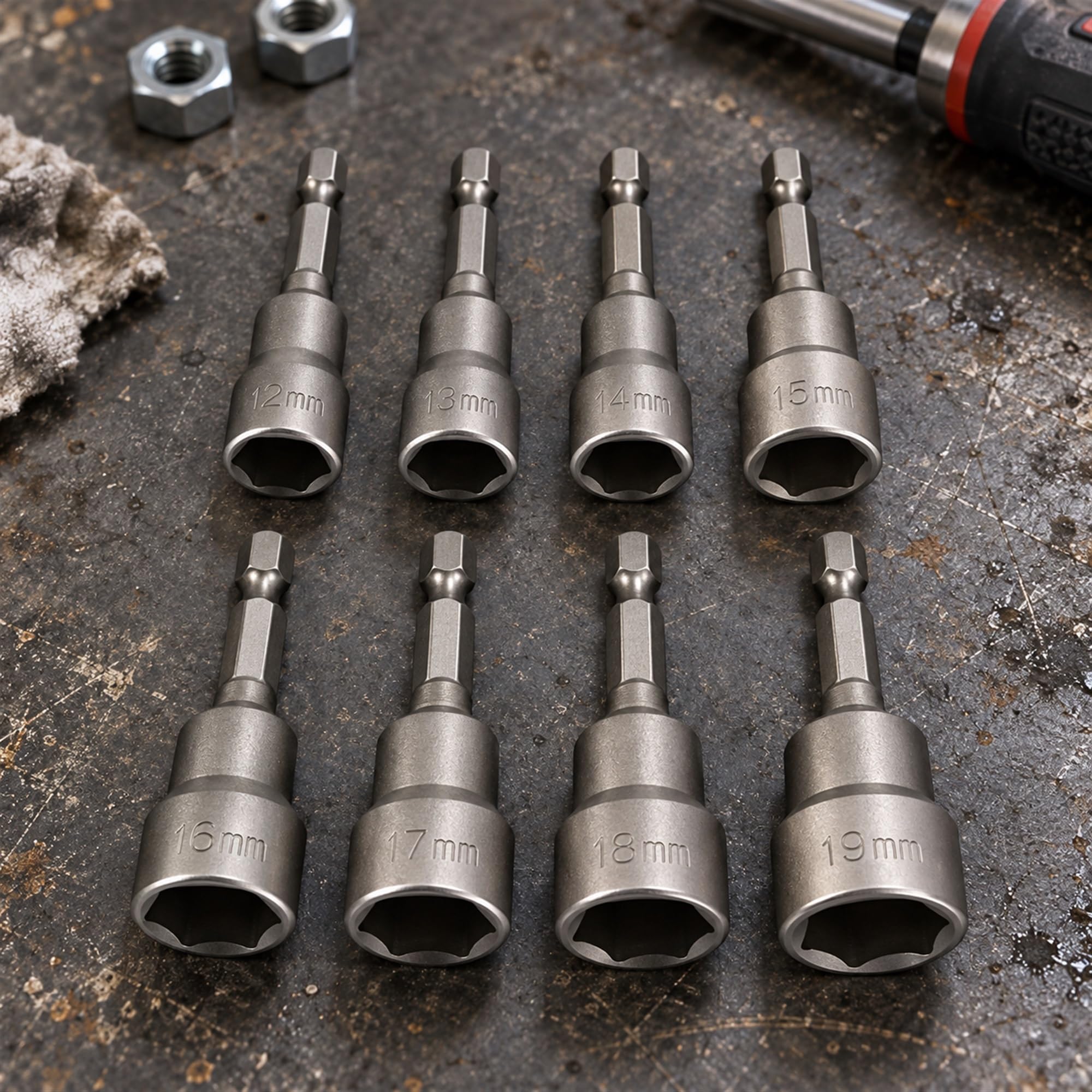 Magnetic Hex Socket Nut Driver Set
