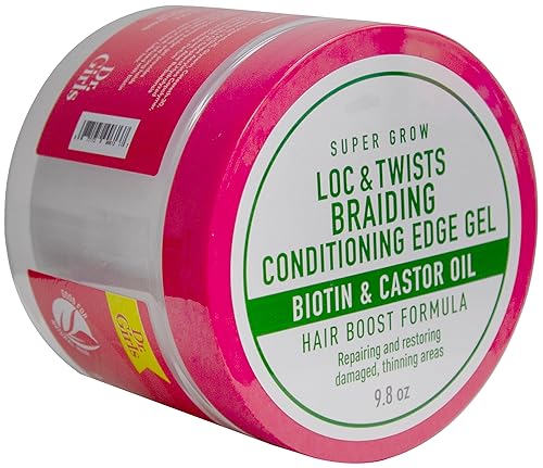 Miniatura 4 de Dr Girls Locs & Twists - Gel acondicionador para trenzas, aceite de ricino negro, Chebe y aceite de ricino negro, 9.8 onzas, 48 horas de retención