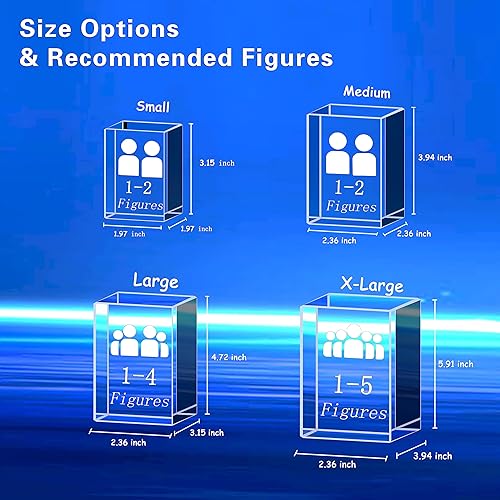 remberever Foto de cristal 3D personalizada, cristal fotográfico personalizado, grabado con láser en el interior con fotografía de imagen, idea de