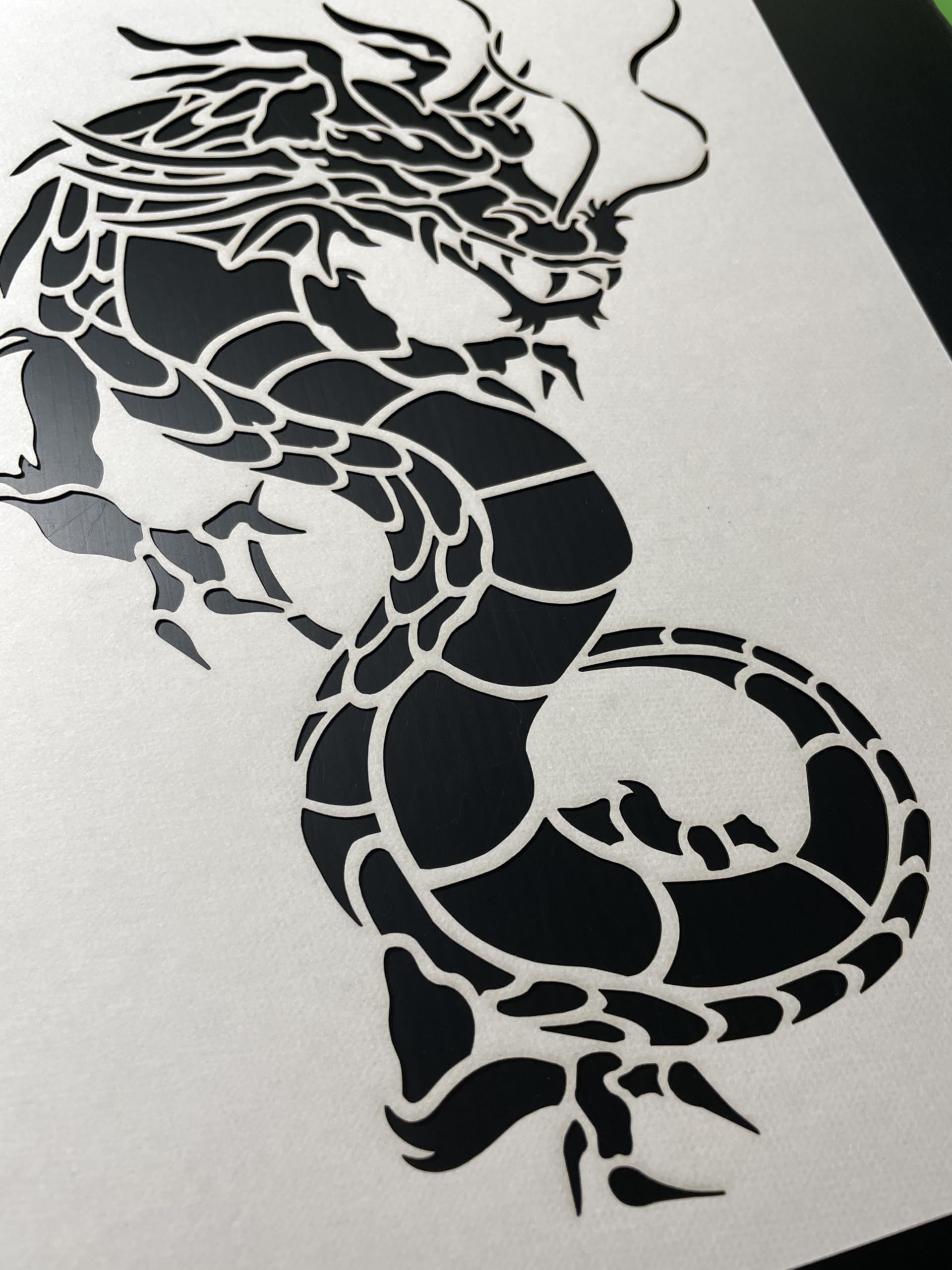 Amazon.co.jp: A4厚紙 ステンシルシート 龍 竜 ドラゴン 【new