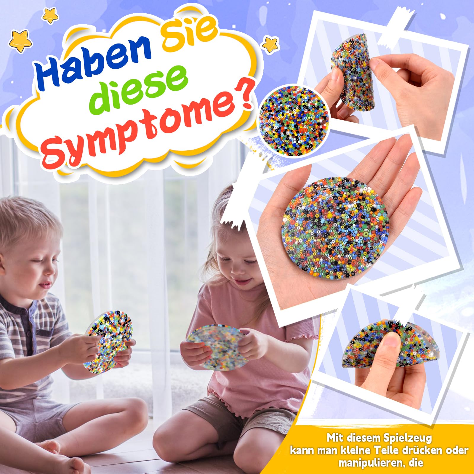GWAWG Picky Pad Fidget, 3 stuks Skin Picking Fidget Toys, herbruikbaar keuzespeelgoed voor zintuiglijke stress en angst, rond, hartvorm, voor volwassenen en kinderen