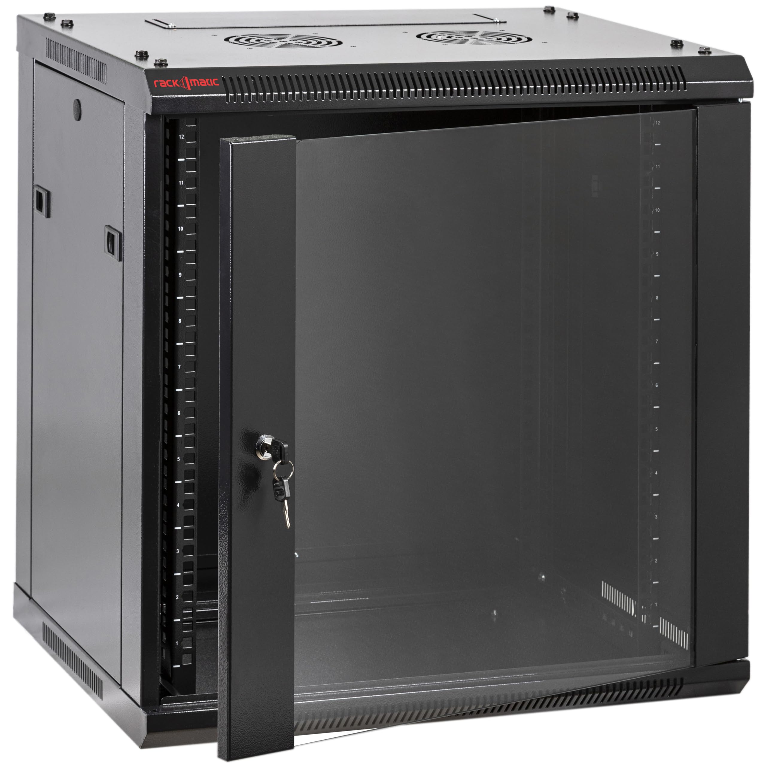 Rackmatic Coffret Mural 12U 19 Pouces 600x450x640mm Baie de Brassage en Kit DIY SOHORack