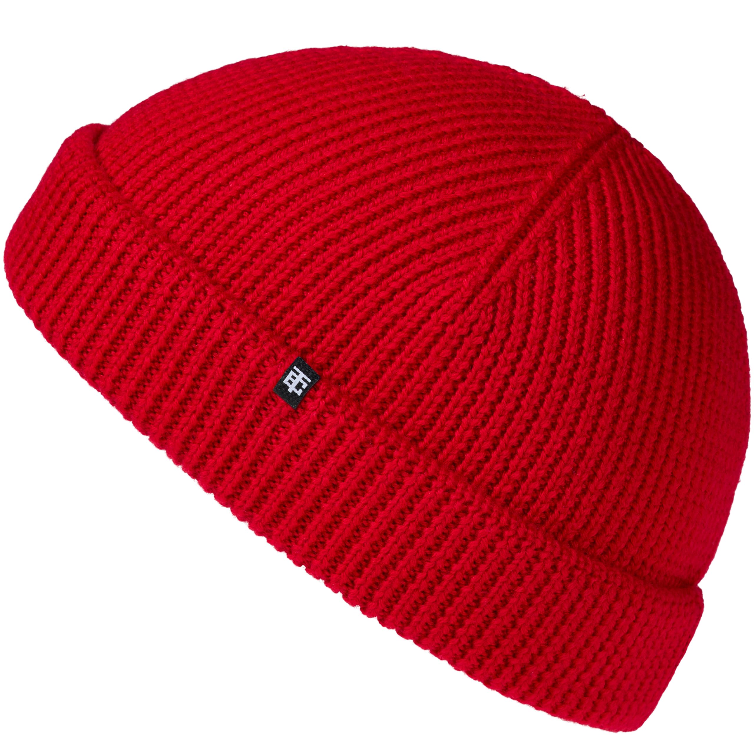 Enter The Complex Men's Red Enter The Complex® Fisherman Beanie 100% Merino Wool Trawler Hat Troyer Ribbed Knit Wo One Size