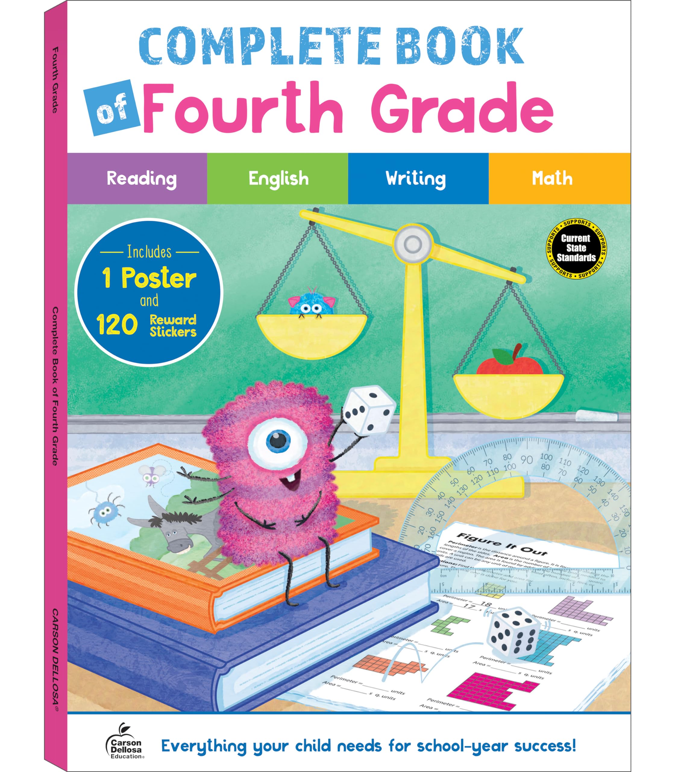 Carson Dellosa Complete Book Of 4th Grade Workbook Reading ...