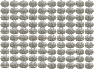 Set of 100 Foil Pumpkin Disposable Pan Aluminum - Great for Baking Deserts During the Halloween Season! 9.37 X 7.25 (100)