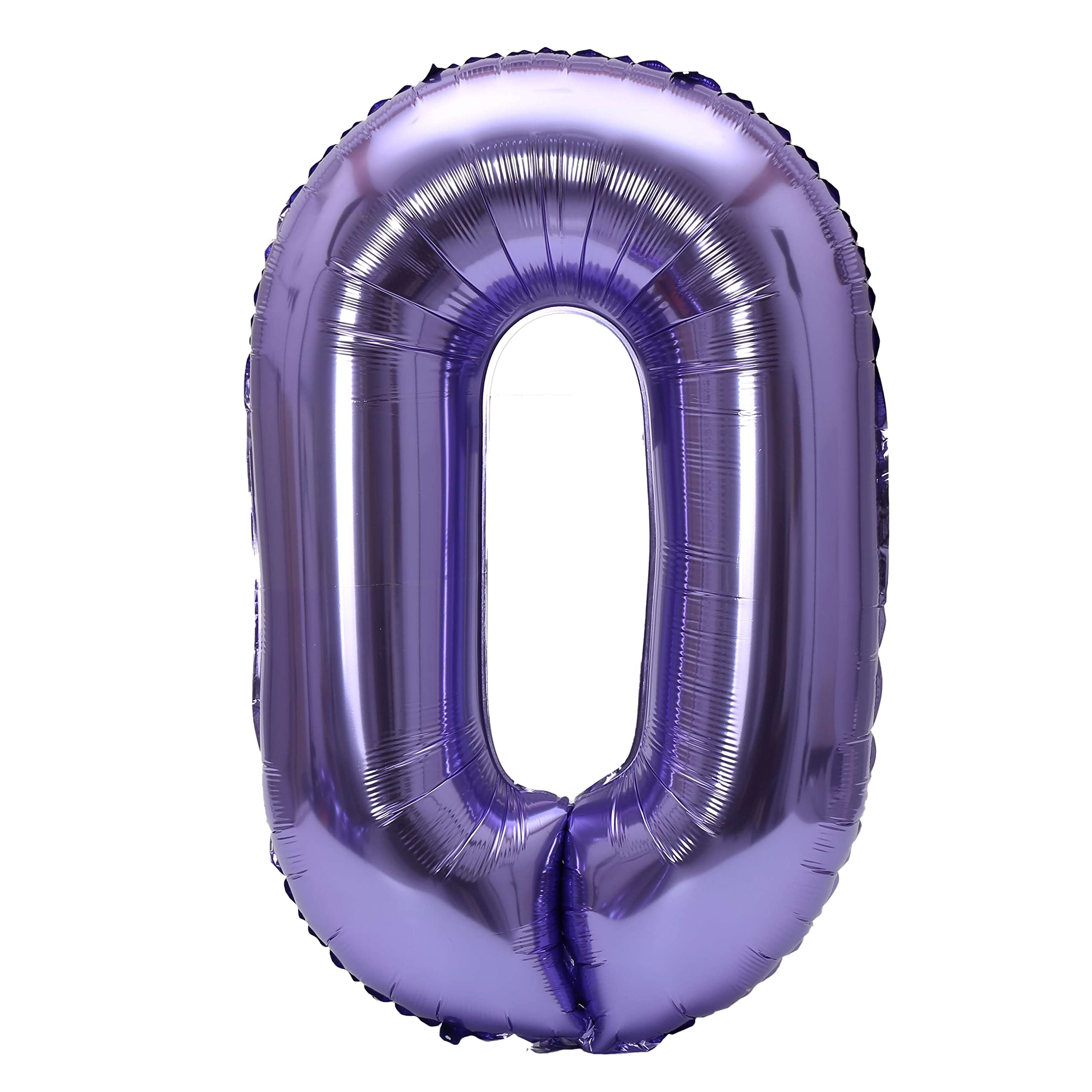 YPSelected 32 Inch Large Foil Helium Number Balloon Birthday Wedding Party 0-9 (Purple, 0)