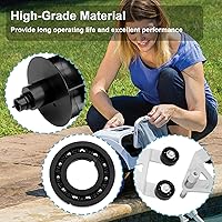 Vista 4 de AXV621DAT - Kit universal de turbina con marco A, compatible con Hayward Aquabug Navigator Pro Wanda The Whale Diver Dave Poolvac XL Pool Vac