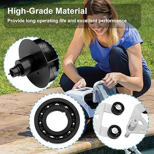 Miniatura 4 de AXV621DAT - Kit universal de turbina con marco A, compatible con Hayward Aquabug Navigator Pro Wanda The Whale Diver Dave Poolvac XL Pool Vac