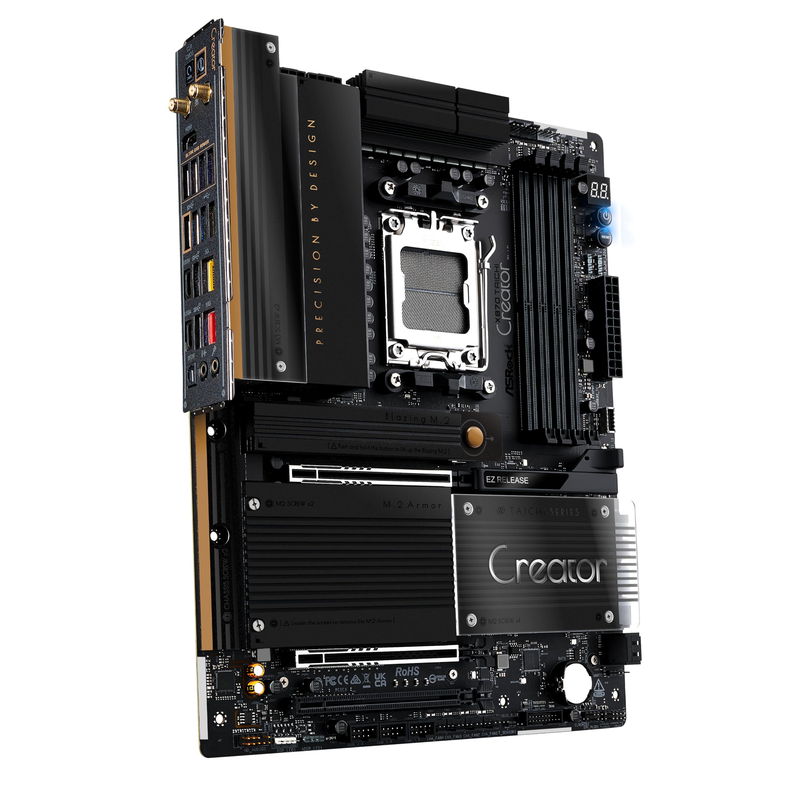 Amazon.com: ASRock Motherboard X870 Taichi Creator AMD Ryzen 9000