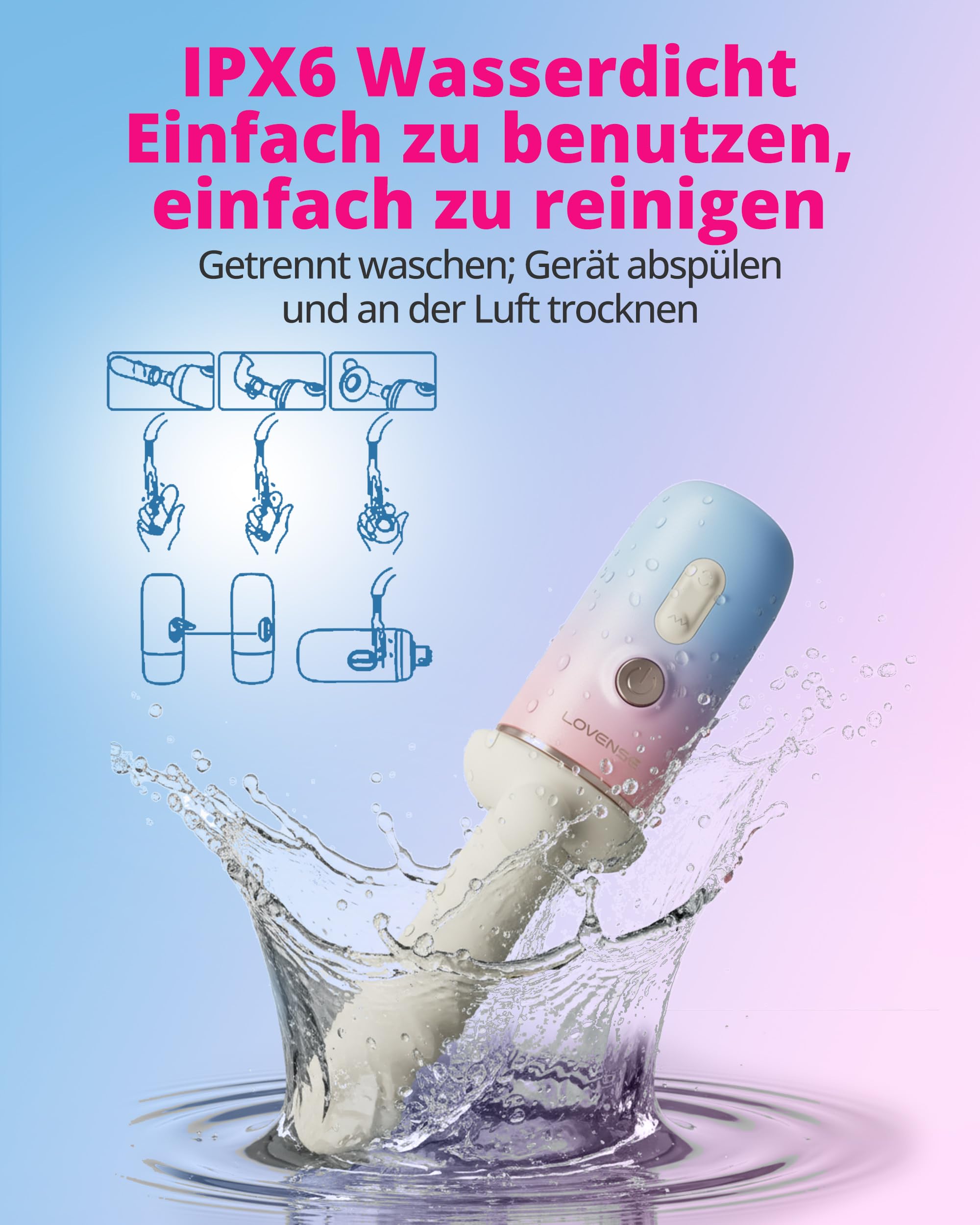 LOVENSE Spinel Vibrator mit Stoßfunktion Dildo Maschine mit Fernbedienung