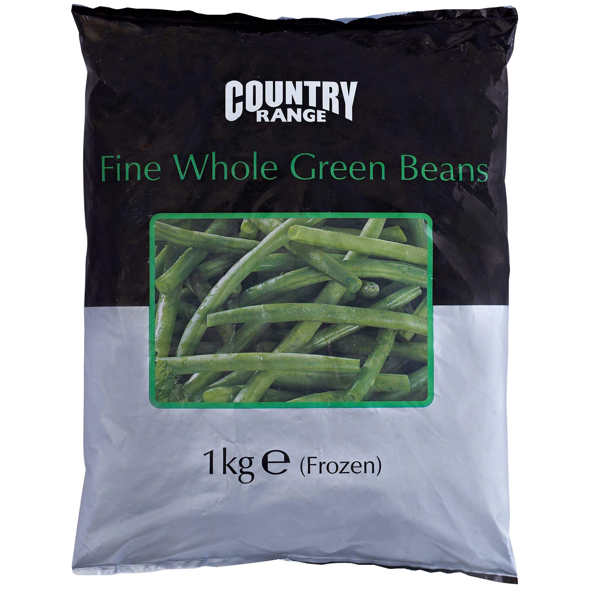 Country Range Frozen Fine Whole Green Beans - 1x1kg