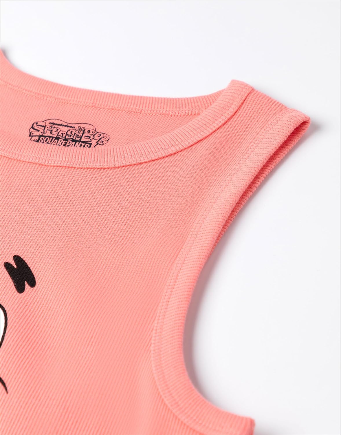 SpongeBob SquarePants Ladies Pajama Set | Womens Ribbed Vest & Green Elasticated Shorts | Patrick Star Graphic Sleepwear - Image 7