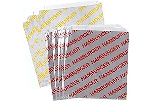 Perfect stix Hamburger and Cheeseburger Foil Wrappers – Keep your burgers warm...