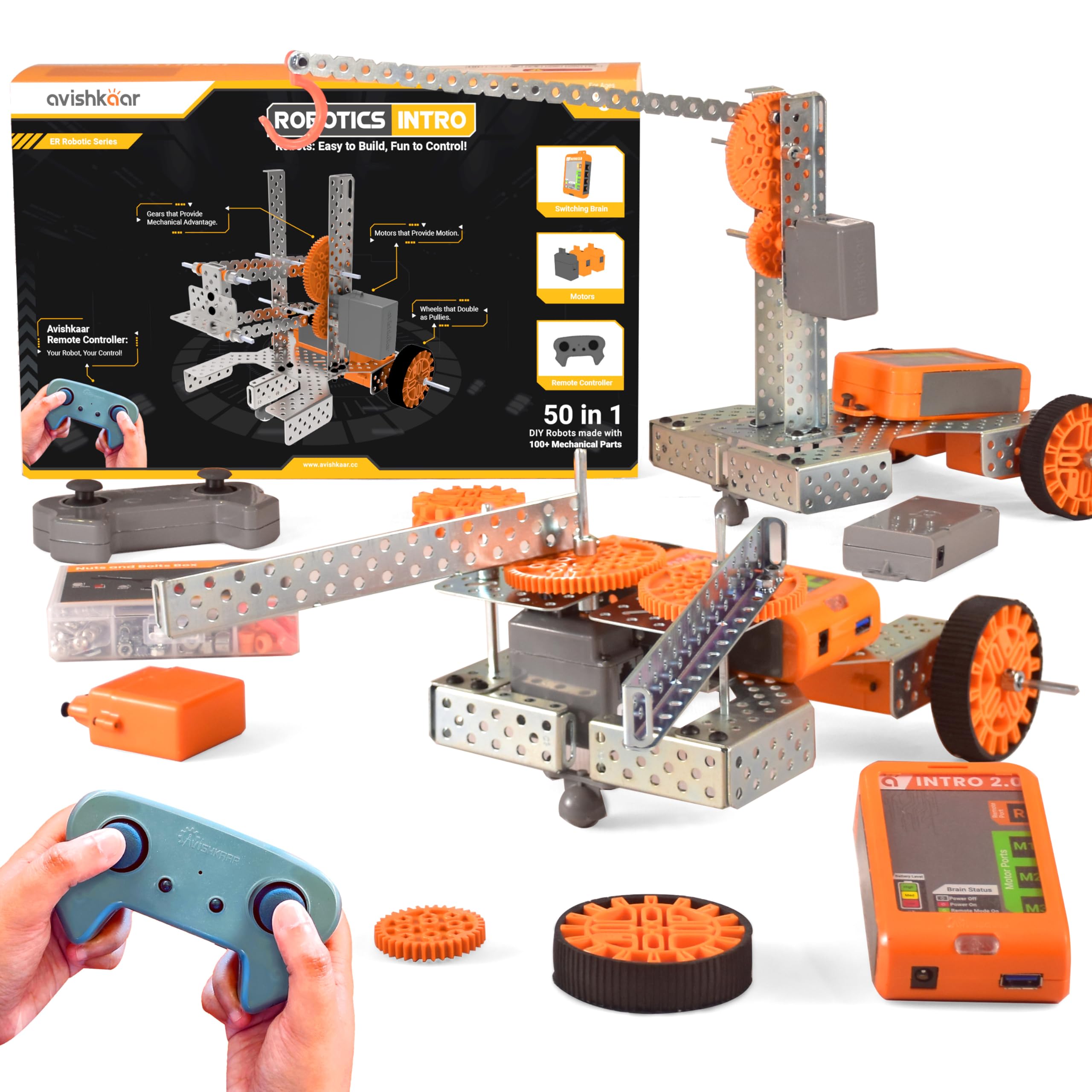 アイドル Robart 618 VR Variable Air Control Kit Avishkaar Robotics Intro Kit | Build 50+ Robots | DIY STEM