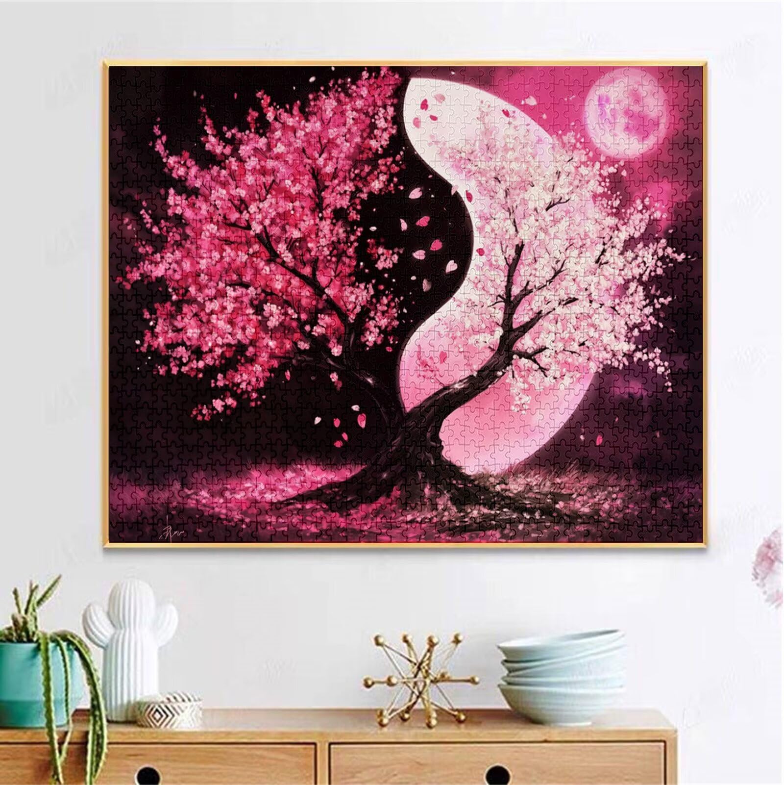 Puzzle 5000 Pezzi, 3 4 5 Anni Puzzle Luna 6 7 8 Anni Giochi Educativi Sostenibili Con Motivi Per Adulti Da Gioco in Legno Di Alta Qualità Jigsaw Paesaggio per Gioco Familiare, Regalo Natale H-6380