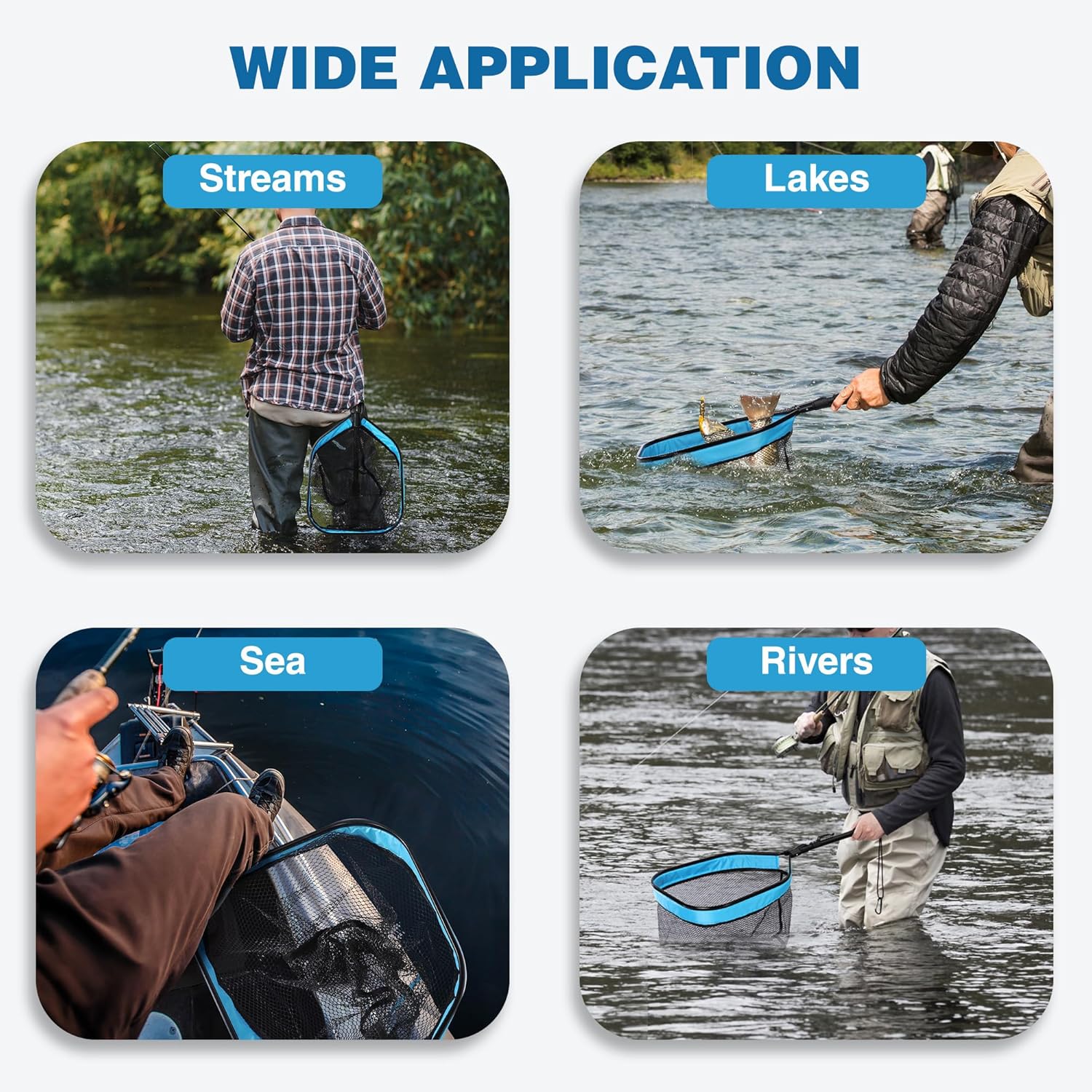 FLISSA Floating Fishing Net, Folding Fish Net for Kuwait Ubuy