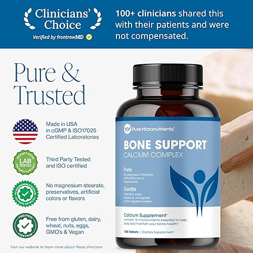 Miniatura 2 de Suplemento de calcio citrato e hidroxiapatita 1000 mg para una salud completa de los huesos  vitamina D3 K2 magnesio y más 180 tabletas