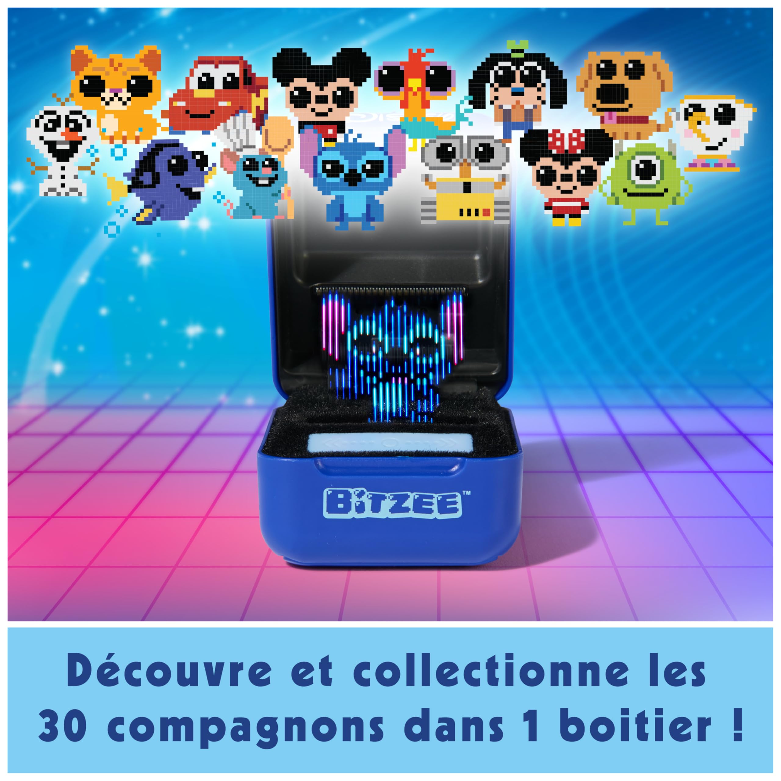 Bitzee Disney - Mon Animal Interactif Animal Digital 3D Que Vous Pouvez Vraiment Toucher - Boîtier Electronique 30 Compagnons Interactifs - Sons Réactions Et Jeux - Jeu pour Enfant 5 et +