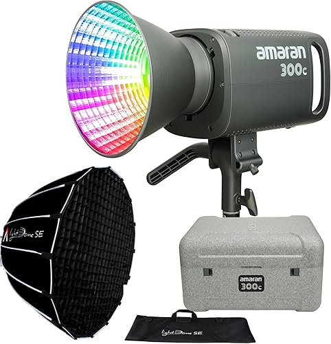 Miniatura 1 de Aputure Amaran 300c RGBWW COB Video Light + Aputure Light Dome SE Softbox 35.5" Bowens Mount