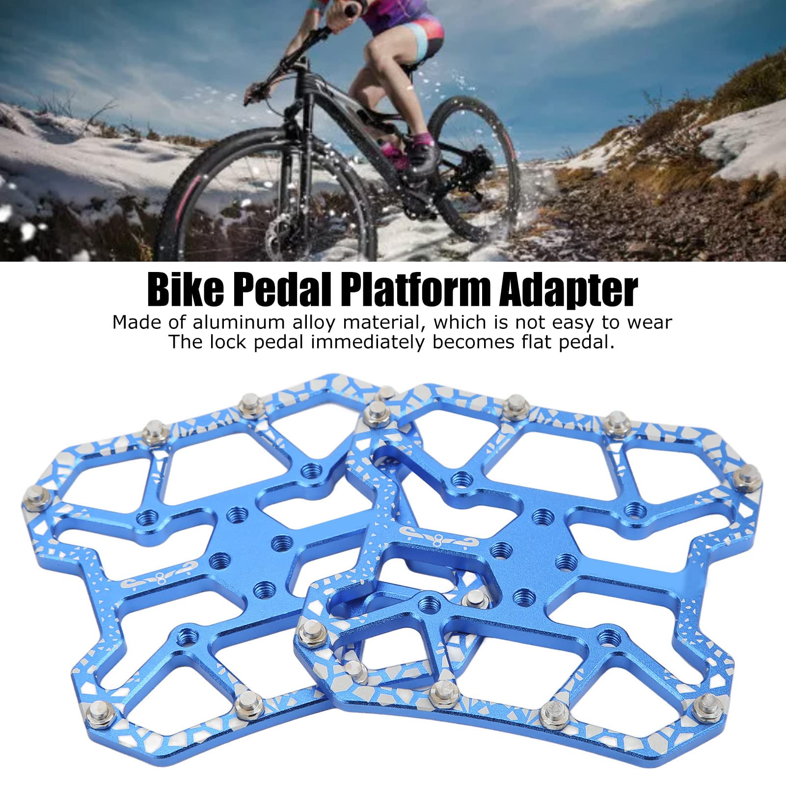 Pedal Plate | SPDX |Adaptateur pour pédales Shimano SPD et Look