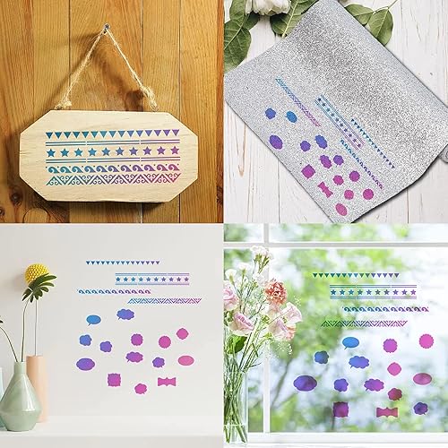 Miniatura 14 de GORGECRAFT 6.3 x 6.3 Christmas Metal Stencils Santa Claus Stainless Steel Cutting Dies Stencil Reusable Snowman Elk Christmas Tree Bells Christmas